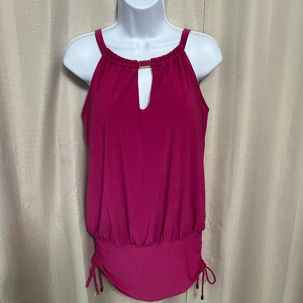 Magicsuit Fuchsia Halter One-Piece Swimsuit